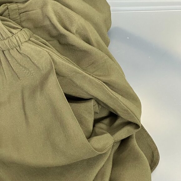 Burberry Brit Military Shirt Dress Olive Green - Picture 7 of 10